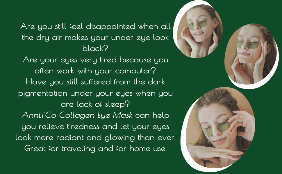 Annli'Co Collagen Eye Mask 30Pairs 100 VeganCruelty Free Under Eye