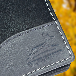 Portafoglio in vera pelle pieno cuoio RFID