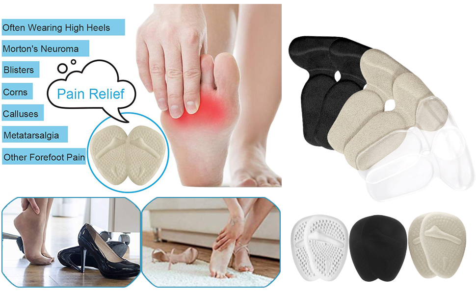 Heel Grips, High Heel Cushion Inserts for Too Big Shoes