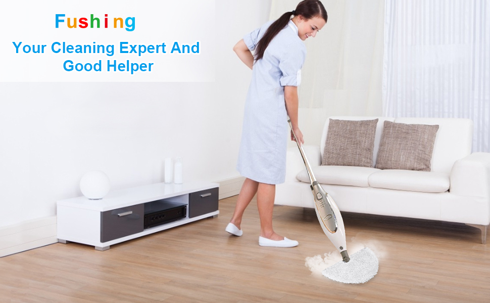 Fushing 3Pcs Steam Mop Pads, Triangle Washable Microfiber