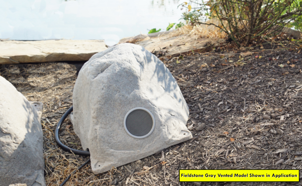 HALF OFF PONDS Vented Riverbed Brown Faux Rock Cover for