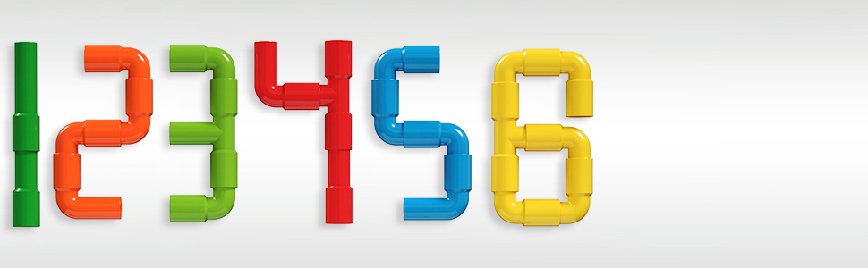 Jouets de tube de tuyau de 176 pièces