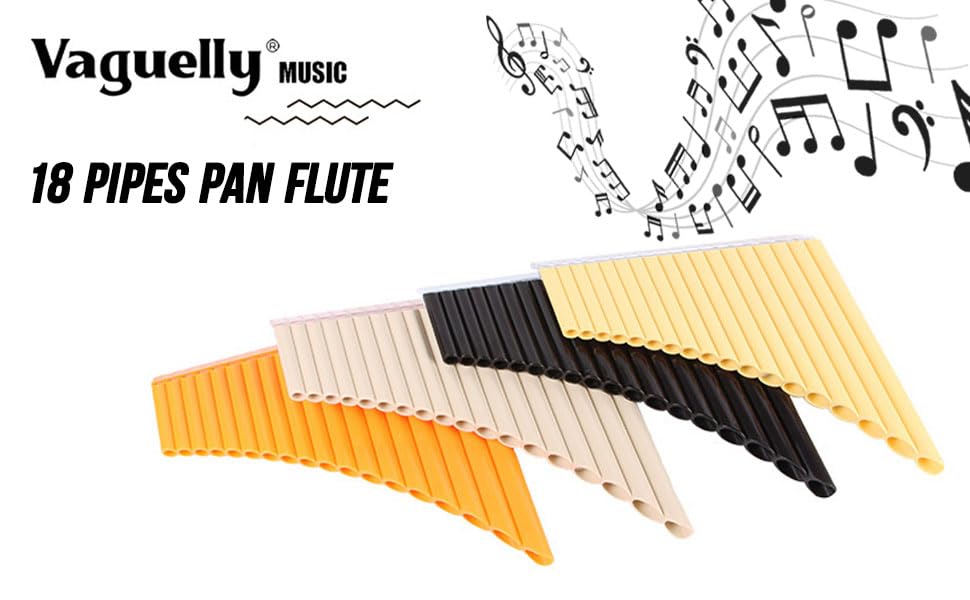 Pan Flutes 18 Pipes C Key Pan Pipe Flute Musical Instrument