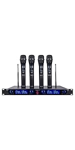 NESO-F4 UHF rack mountable wireless microphone system