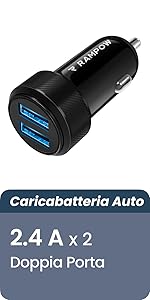 caricabatteria per auto