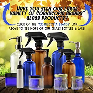 cornucopia brands containers plastic glass jars bottles pumps sprayers lids caps