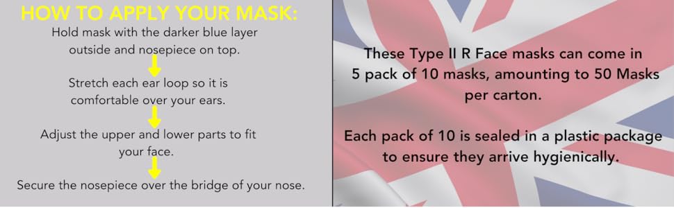 type IIR surgical masks protection medically approved protection disposable dust mask