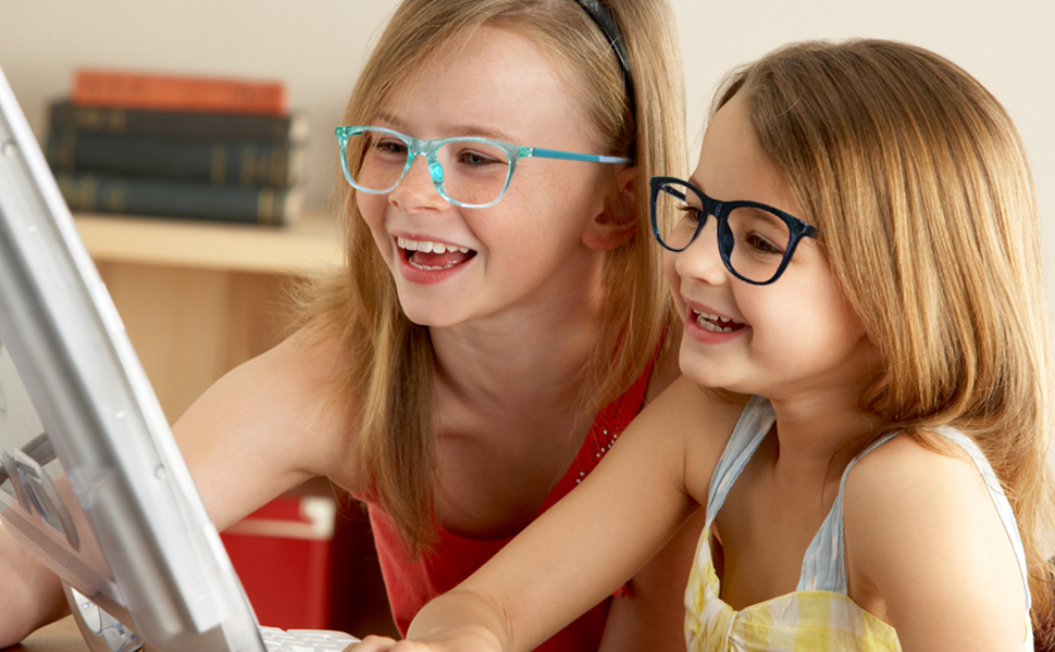 kids blue light glasses boys girls blue light blocking glasses non prescription fake glasses frame