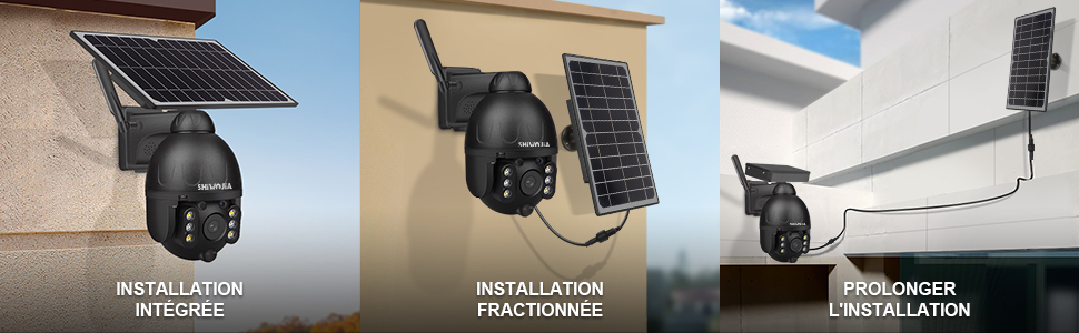 La Caméra Solaire Wifi à installation Séparée Rend L'Impossible possible