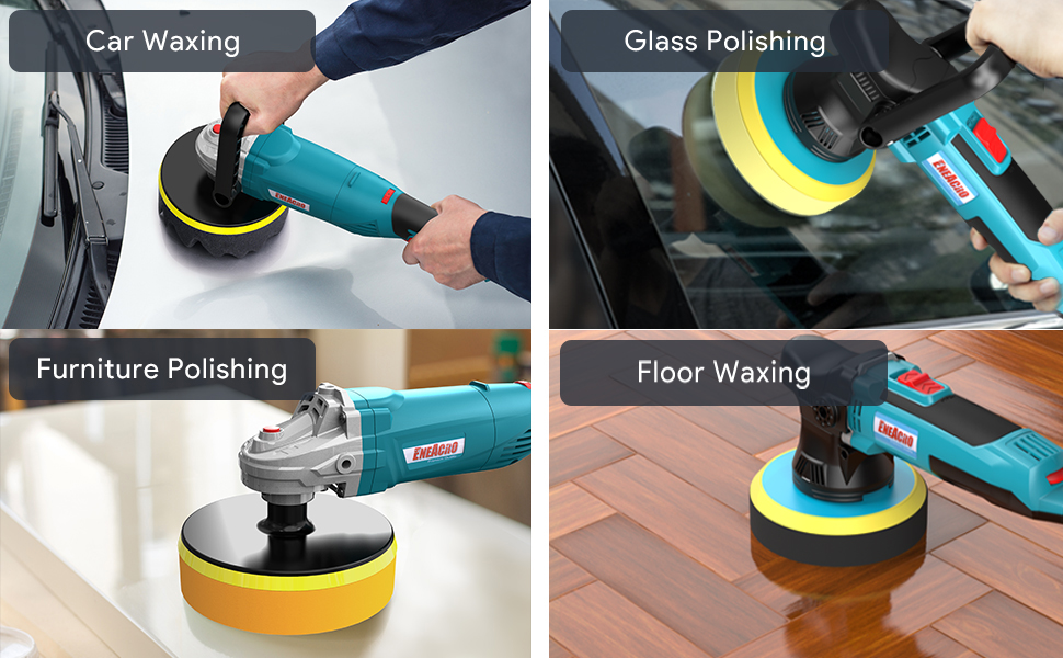 ENEACRO 6inch(150mm) Polishing Buffing Foam Pads Kit, 5