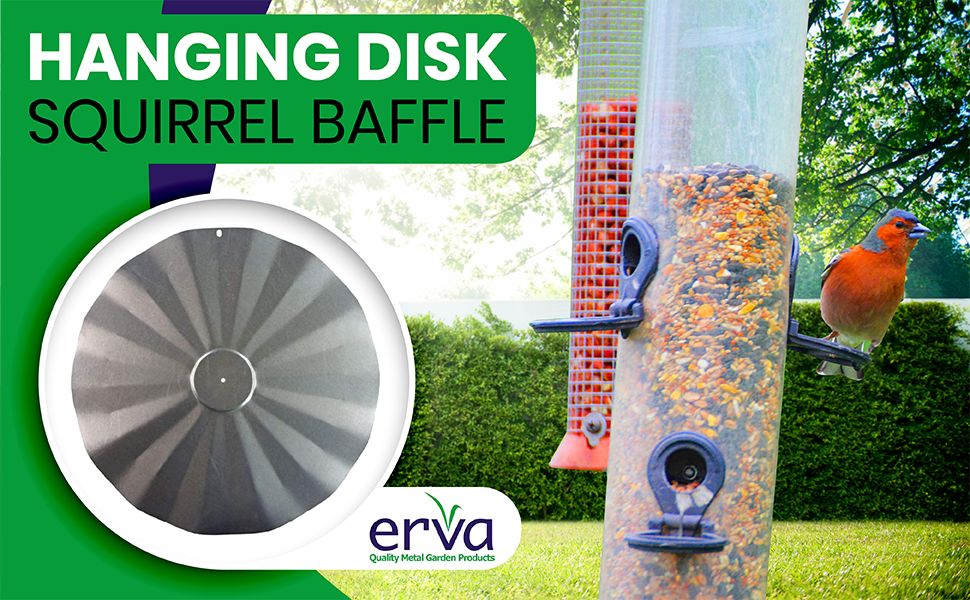 Erva SB5GLV Hanging Disk Squirrel Baffle Galvanized