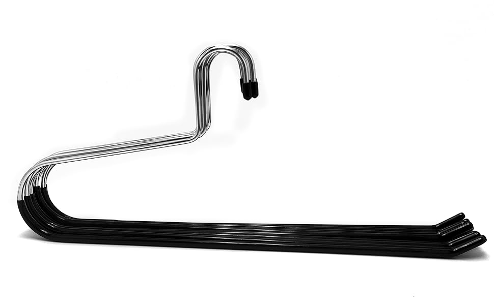 BuyDBest Stainless Steel Hanger Set of 9, Heavy Duty