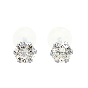 Sears 0.2ct Natural Diamond PT900 Platinum Diamond Pair Earrings