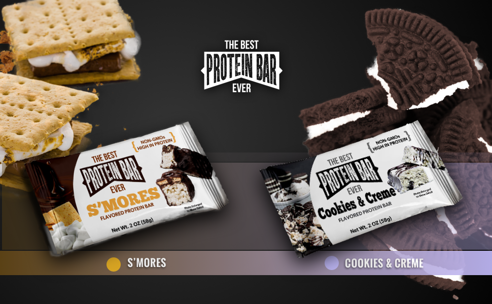 The Best Protein Bar Ever Cookies and Cream Protein Bar