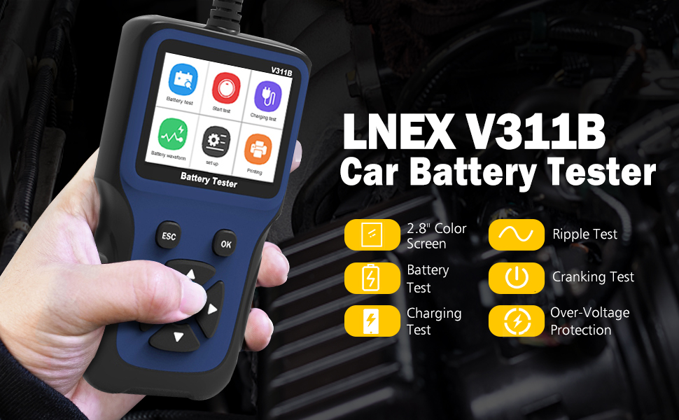 LNEX V311B Car Battery Tester