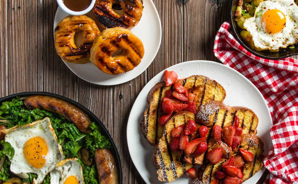 Cast Iron Reversible Griddle Plate, DoubleSided Grill Pan with Handles (30 cm) Amazon.co.uk