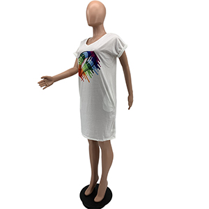 t shirt dress with lips