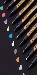 メタリックマーカーペン 水性 カラーペン