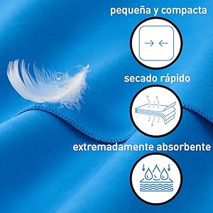 toalla viaje, toalla secado rapido, toalla microfibra playa, toalla deporte gimnasio, toalla gym