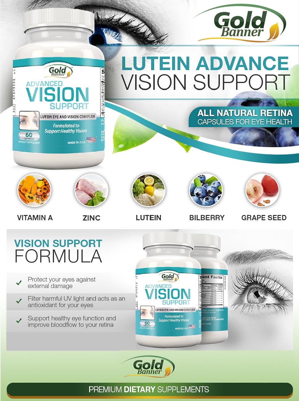 Advanced Vision Support Lutein Eye & Vision Complex with