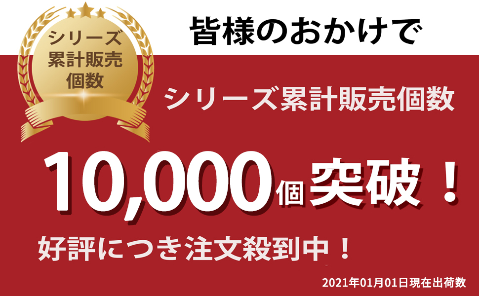 10000 個　突破のお祝い