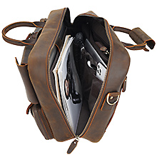 leather briefcase messenger bag