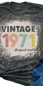 50th Birthday Bleached Women T Shirts