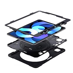 Three Layer Drop Rubber Protection Cover W/Kickstand Hand Strap for iPad Air 4th Gen iPad Pro 11 