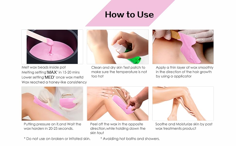 eyebrow waxing kit, brazilian wax kit, wax melts, at home waxing kit for women, facial wax, hot wax