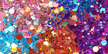 24 mixed colors of the chunky glitter