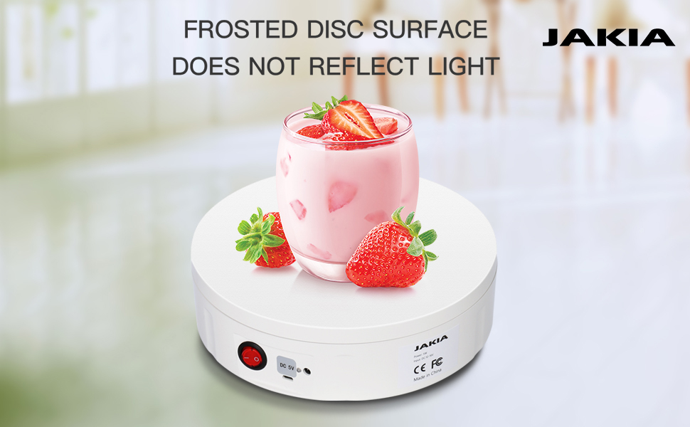 JAKIA Photography Turntable Display Stand Rotating Rechargeable