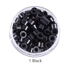 Silicon Lined Micro Links Rings Beads Hair Feather Extensions 5.0x3.0x3.0 mm Hair Beads