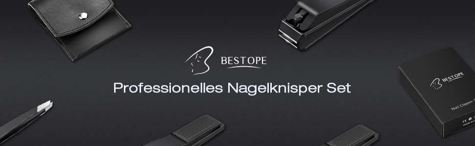 Bestope Nagelknipperset voor vingers en teennagels 