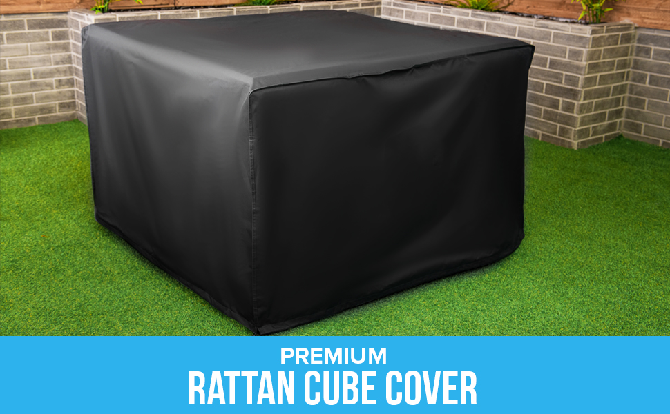 Hillington Deluxe Extra Heavy Duty Waterproof Rattan Cube Set Cover