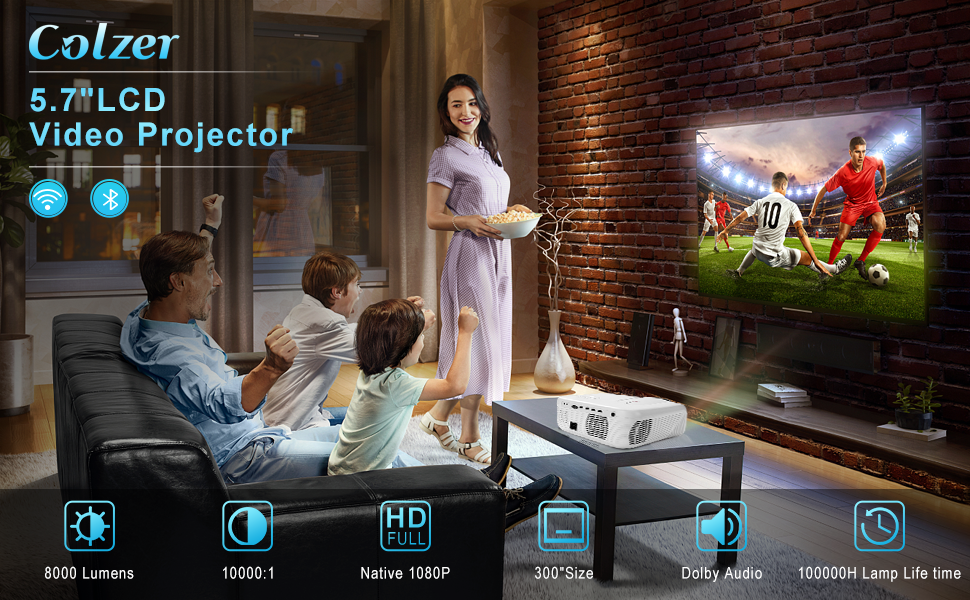 COLZER Video Projector