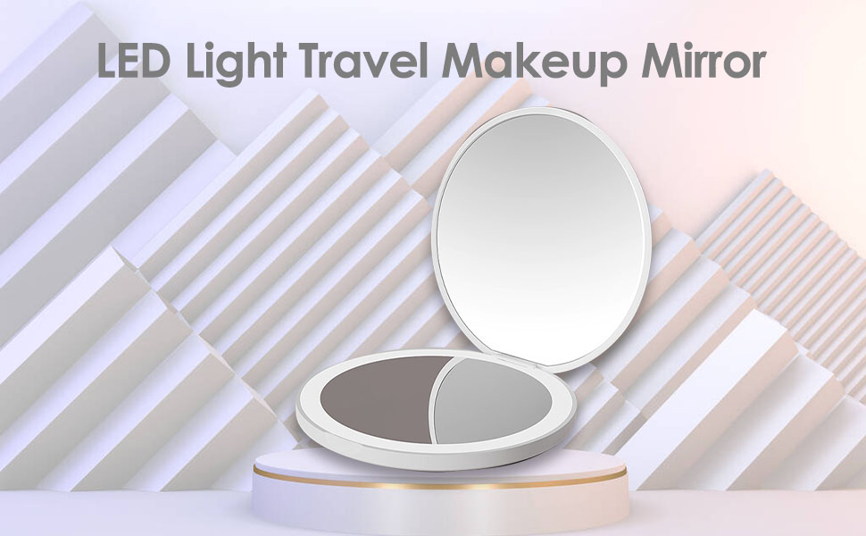 Bolsillo LED redondo Espejo