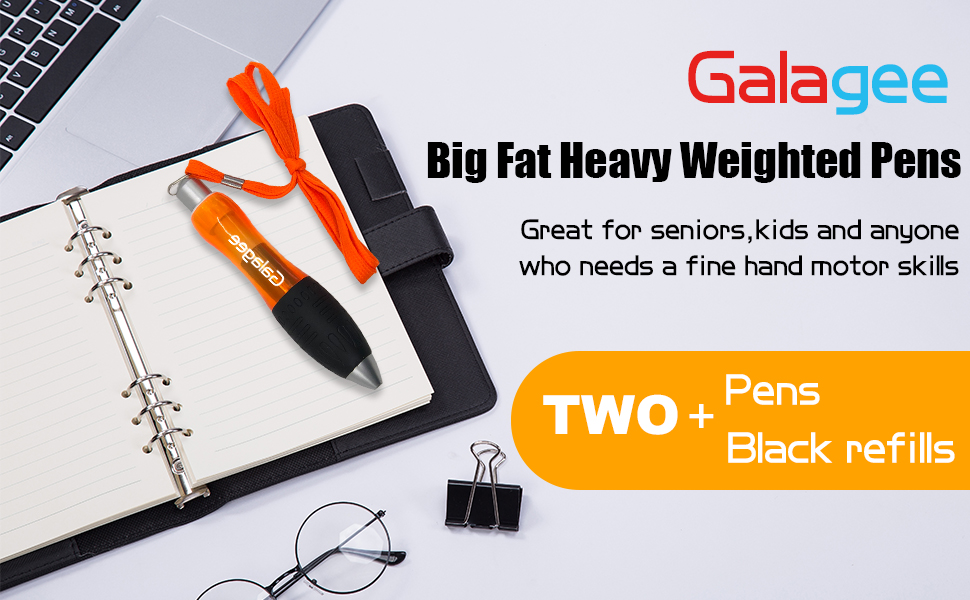 Galagee Super Big Fat Heavy Weighted Pens Large Wide