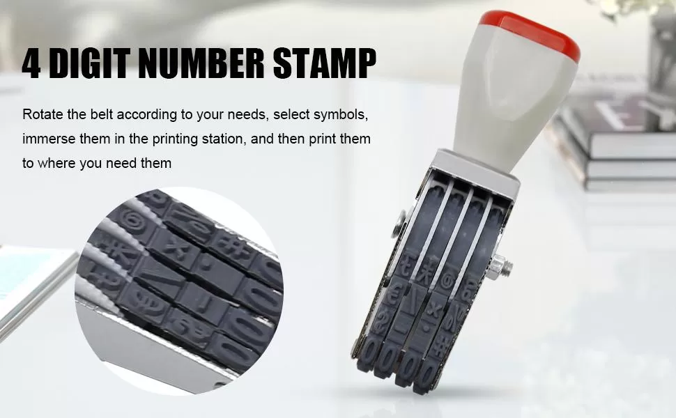 ぷっくりハートタグ　American No.289 Amazon.com : EATAKWARD 5 Digit Number Stamp,Adjustable Digit