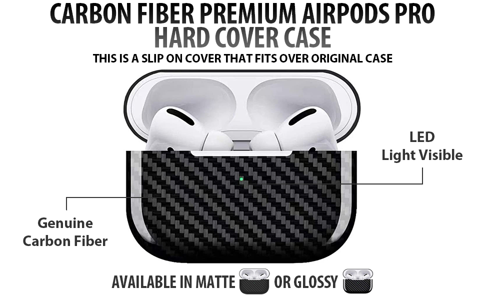 Safedome Genuine Carbon Fiber Premium AirPods Pro Hard