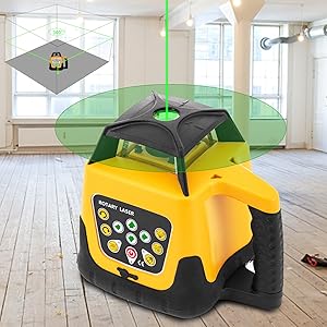 VEVOR Kit Niveau Laser Rotatif 360° Nivellement Automatique 500 M Vertical Horizontal Transversale Outil De Mesure Construction 12 Niveau laser rotatif