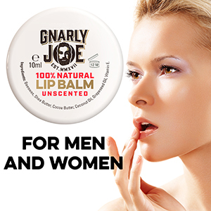 Gnarly Joe Lip Balm to repair dry, sore, parched and cracked lips with natural ingredients