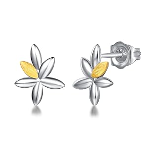 FANCIME 　プラチナ950　純金 　花　ピアス