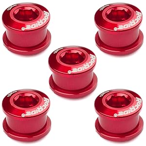 rocride red chainring bolts
