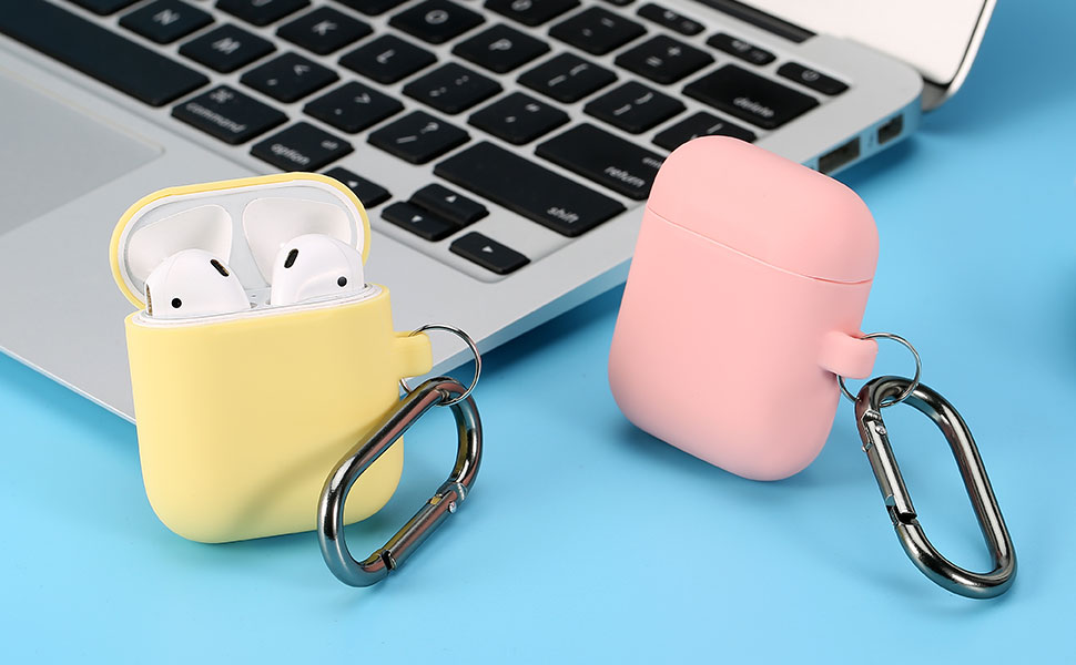 Camyse Airpods Case, Airpod Silicone Skin Cases Cover, Full