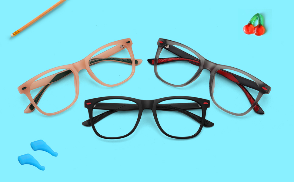 kids blue light glasses boys girls blue light blocking glasses non prescription fake glasses frame