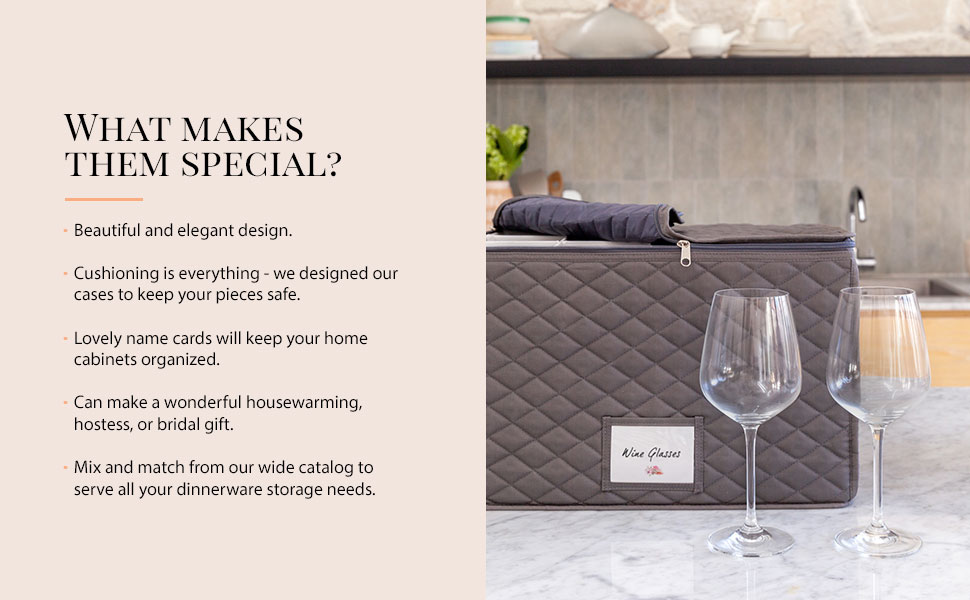 Wine Glass Storage Protective Container Box for Stemware