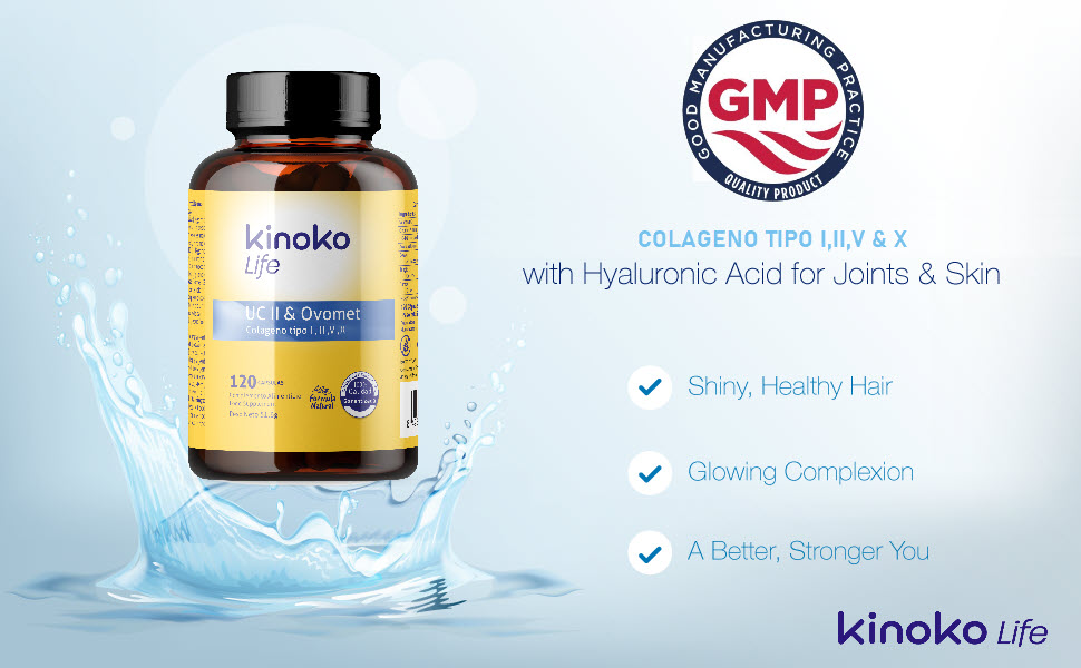 collagène de type 2 1 pure puro colageno kolagene kinoko ovomet uc2 ucii now jarrows acheter 