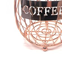 Coffee Pod Holder and Organizer Mug Cup Keeper Coffee  Espresso Pod Holder Coffee Mug Storage Basket