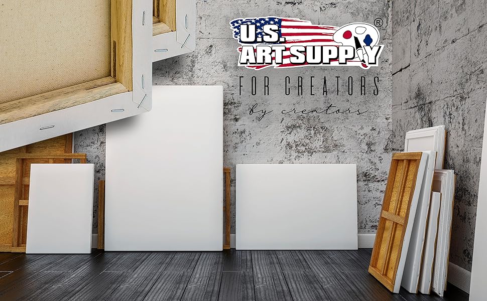 U.S. Art Supply Stretched Canvas Multipack