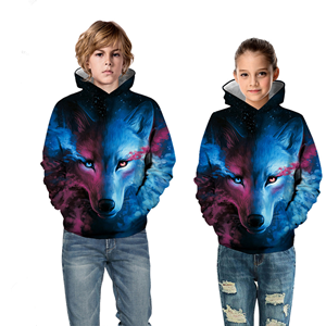 3d galaxy wolf hoodie